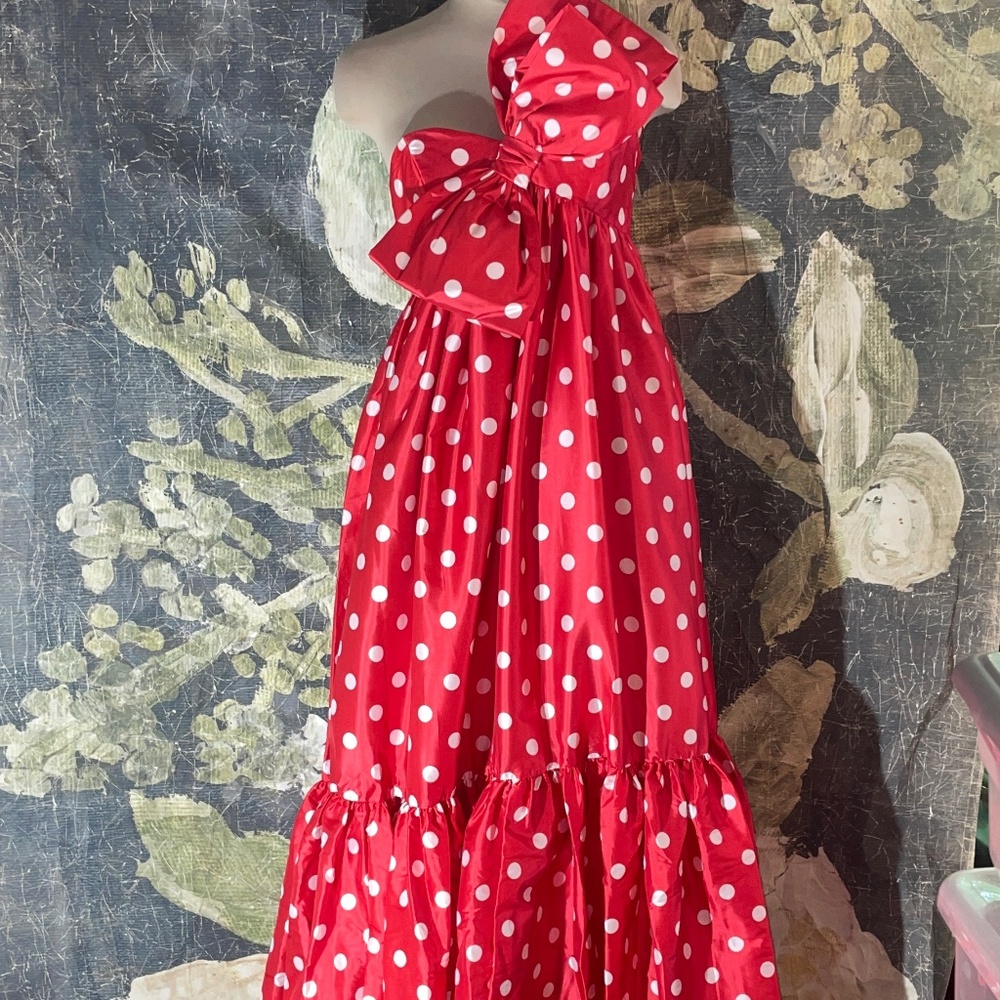 Anthropologie Atsu Sally Bow midi Dress